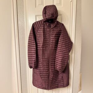 L.L.Bean Ultralight 850 Down Sweater Coat 2X in Black Plum